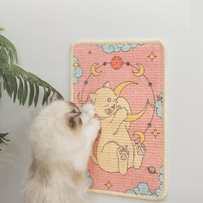 Natuay Cat Scratcher Scisal Mat Furniture Protector for Wall Couch Carpet Door مثبتة على اللوحات الفنية التي تتسرب من القطط الفنية مع دبابيس Dream ، 19.7 "x13.8")