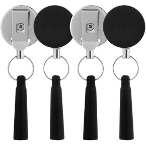 4 PCS Pencil Holder Reel Highted Dicker Marker Grip Swast Pull Carpenter Pen Sleeve Silicone Pen Ben -keychain for Carpenters Morseds