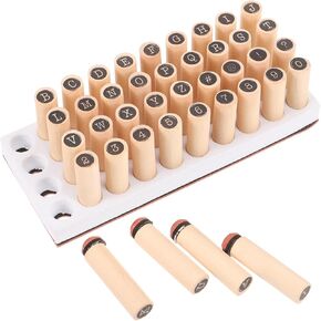 40 Pcs DIY Craft Stamps - Scrapbook Letter Number Alphabet for Diary and Notebook