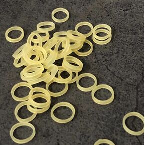 MOMOMAGE 100 PCS Magic Rubber Bands for Tileding Liting Coins Tricks Illusion وسيلة للتحايل الإكسسوارات