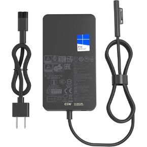65W Surface Charger Fit for Microsoft Surface Pro 9 8 7+ 7 6 5 4 3 X Surface Laptop 5 4 3 2 1 Surface Go 3 2 1 Fit Model 1706 1800 1943 1963 1625 1796 1769 1735 Laptop AC Adapter Power Supply Cord