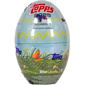 2025 Topps Baseball Series 1 Easter Trading Card Tin (59 Total Cards لكل قصدير) قد تختلف أنماط