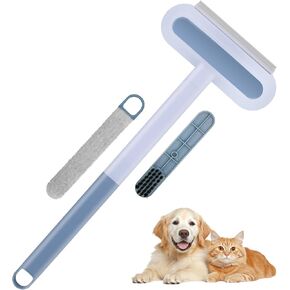 أداة إزالة الشعر للحيوانات الأليفة ، 4 في 1 Cat و Dog Hair Remover ، Gentle على الأثاث ، وفرشاة الشعر القابلة لإعادة الاستخدام ، والقابلة للغسل للسيارة ، والأريكة ، والسجاد ، والملابس ، والنافذة والغسيل