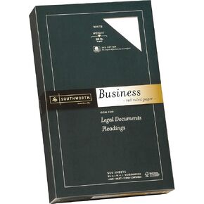 شركة Southworth ، Agawam ، MA 403er Business Paper ، 20 LB ، Red Rected ، 8-1/2 بوصة x14 بوصة ، 500/BX ، نحن