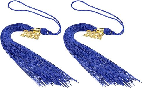 PATIKIL 2 Pcs Graduation Tassel with 2024 Gold Charm, Graduation Cap Tassel 2024 Year Graduation Tassels for Graduation Party Ceremonies Souvenir, Green in Kuwait