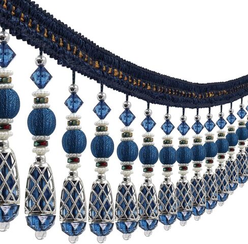 خرز شرابة الهامش تقليم الأقمشة هامش تشذيب الستار الزخرفية شرابات هامشات لامعة البوهو بوهو تزيين خياطة القطع المفروش in Kuwait