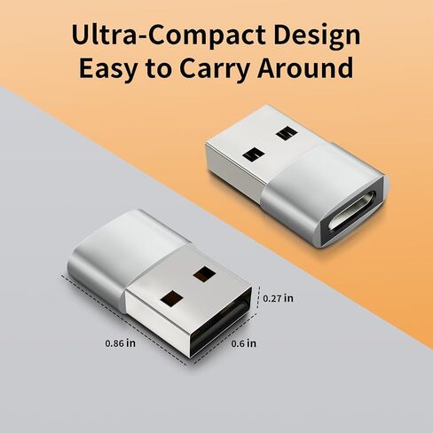 [10Pack] USB to USB C Adapter with USB C Male to USB Female OTG Converter for iPhone 15 14 13 Pro Max, Apple Watch Ultra 9 8,Samsung S24 S23 S22 S21,AirPods,iPad,Nintendo Switch in Saudi Arabia
