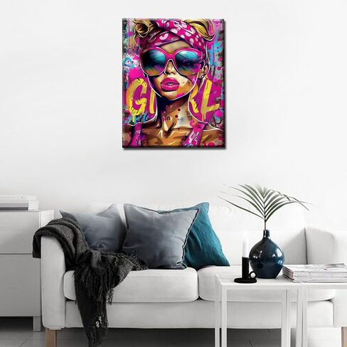 American Style Girl Painting by Numbers for Adults and Beginner Fashion Girl Picture Paint by Numbers on Canvas Easy to Painting with Brushes and Acrylic Pigment for Home Wall Decor With Frame in Kuwait