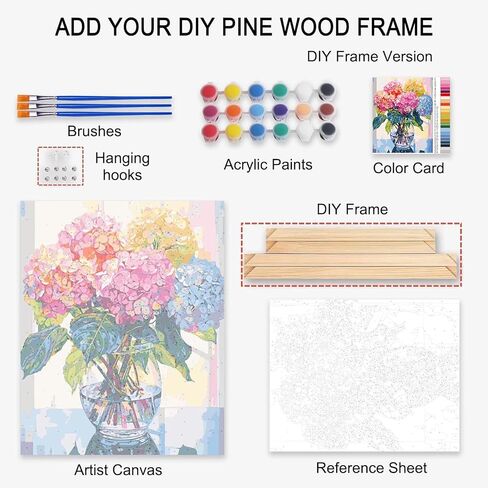 American Style Girl Painting by Numbers for Adults and Beginner Fashion Girl Picture Paint by Numbers on Canvas Easy to Painting with Brushes and Acrylic Pigment for Home Wall Decor With Frame in Kuwait