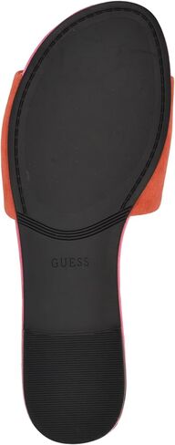 Guess Women's TASHIA Flat Sandal, Gold 788, 6 in Saudi Arabia
