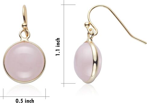 أقراط ذهبية عيار 14 قيراط للنساء مصنوعة يدويًا من مجوهرات اليشم الأخضر أقراط من الحجر الأخضر للنساء أقراط متدلية من جوهرة الميلاد هدية بمناسبة الذكرى السنوية للتخرج والعودة إلى المدرسة (ذهب أصفر + أخضر فاتح) in Kuwait