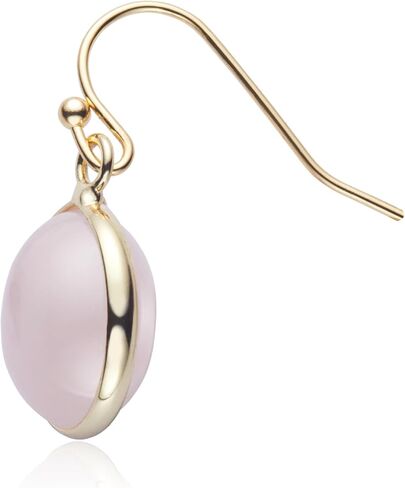 أقراط ذهبية عيار 14 قيراط للنساء مصنوعة يدويًا من مجوهرات اليشم الأخضر أقراط من الحجر الأخضر للنساء أقراط متدلية من جوهرة الميلاد هدية بمناسبة الذكرى السنوية للتخرج والعودة إلى المدرسة (ذهب أصفر + أخضر فاتح) in Kuwait