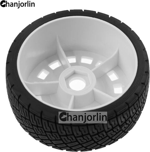 1/8 RC On Road Tires And Plastic Street Wheels 17mm Hex OD 3.94'' 1/7 Rally Racing Tyres For 1:8 1:7 Touring Street Drift Car Tamiya HPI WR8 HSP ARRMA Redcat Losi Kyosho GT2 VRX W10 (White) in Kuwait