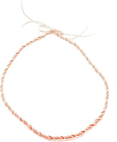 BEACH HEMP JEWELRY Macrame Hemp Choker Necklace Adjustable Tie On for Men Women Teen Girls Handmade In USA in Kuwait