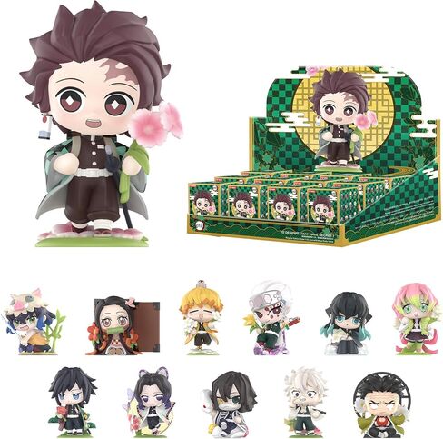 Pop Mart Kimetsu No Yaiba Birth Flower Series ، شخصيات صناديق أعمى ، شخصيات تصميم عشوائية ، ألعاب قابلة للتحصيل ديكورات المنزل ، هدايا عيد ميلاد العطلات ، صندوق واحد in Saudi Arabia