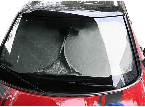 Windshield Sunshade Foldable Anti-UV UV Sun Protector Shade Heat Insulation Reflector for Mini Cooper R50 R52 R55 R56 R60 F54 F55 F56 F60 Countryman Clubman (Union Jack) in Kuwait