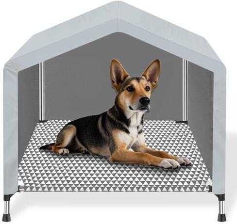 Outdoor Cat House,Indoor Cat Condos,Insulated Dog House,Cat Tent,for Cat&Dog (Upgraded Version) (Gray Triangle, M) in Saudi Arabia