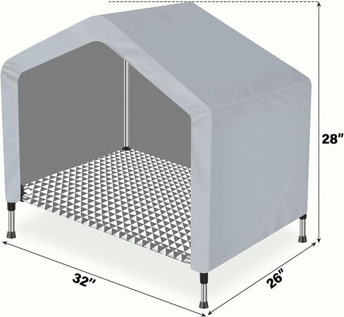 Outdoor Cat House,Indoor Cat Condos,Insulated Dog House,Cat Tent,for Cat&Dog (Upgraded Version) (Gray Triangle, M) in Saudi Arabia