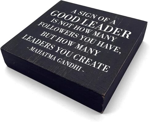 Inspirational Team Noun Office Decor Desk Decor Wooden Box Sign, Rustic Black Wood Plaque Box Sign for Home Office Desk Shelf Table Decoration Coworker Gift Team Sign, Green in Kuwait