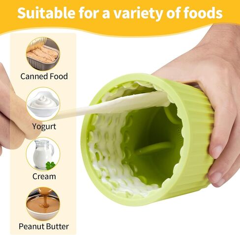 Dog Lick Bowl, Anxiety Relief Dog Licking Mat Freezer Treat Dispenser, Non-Slip Anti-Choking Silicone Slow Feeder Lick Bowl for Small Medium & Large Breed Dogs, BPA Free(Deep Blue,M-L) in Kuwait