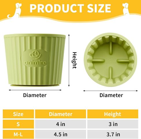 Dog Lick Bowl, Anxiety Relief Dog Licking Mat Freezer Treat Dispenser, Non-Slip Anti-Choking Silicone Slow Feeder Lick Bowl for Small Medium & Large Breed Dogs, BPA Free(Deep Blue,M-L) in Kuwait