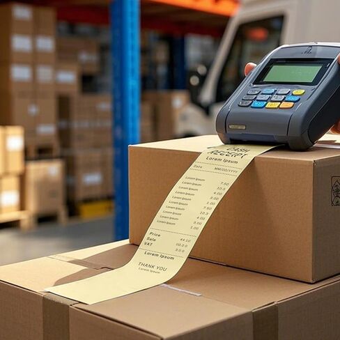 10 Rolls 2 1/4" x 50' Yellow Thermal Receipt Paper Printer POS Cash Register Suitable for Shops Supermarkets Stores Retailers in Saudi Arabia