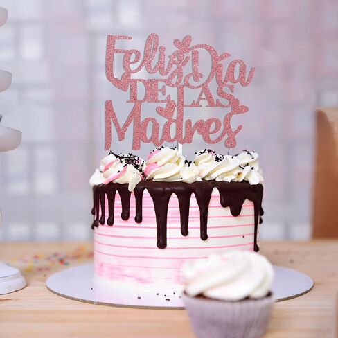 Feliz Día de Las Madres Cake Topper - إسبانية Happy Monther's Cake Decor in Kuwait