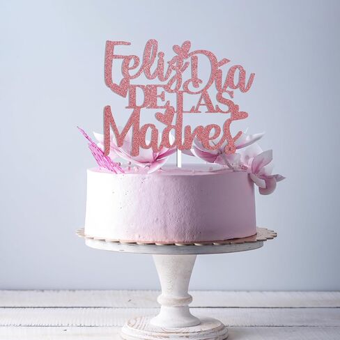 Feliz Día de Las Madres Cake Topper - إسبانية Happy Monther's Cake Decor in Kuwait