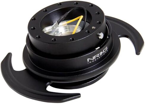 NRG Innovations NRG-SRK-650RD GEN 3.0 Race Steering Wheel Quick Release Hub Adapter 6-Hole Desgin & 6x70 and 6x74mm Bolt Patterns Red Metal Body/Red Ring With Handles in Saudi Arabia