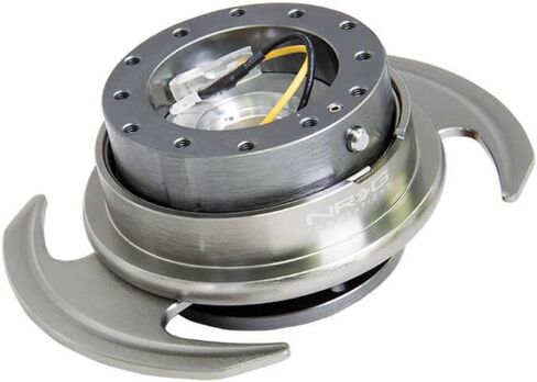 NRG Innovations NRG-SRK-650RD GEN 3.0 Race Steering Wheel Quick Release Hub Adapter 6-Hole Desgin & 6x70 and 6x74mm Bolt Patterns Red Metal Body/Red Ring With Handles in Saudi Arabia