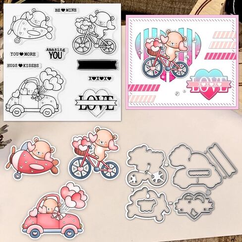 2025BirthdayDay Stamps and Die Cuts for Card Making,Clear Stamps Metal Cutting Dies for Various Festivals Greeting Card Albums Decor Embossing Paper,Cutting Dies and Stamp Set (Cake Celebrations Set) in Kuwait