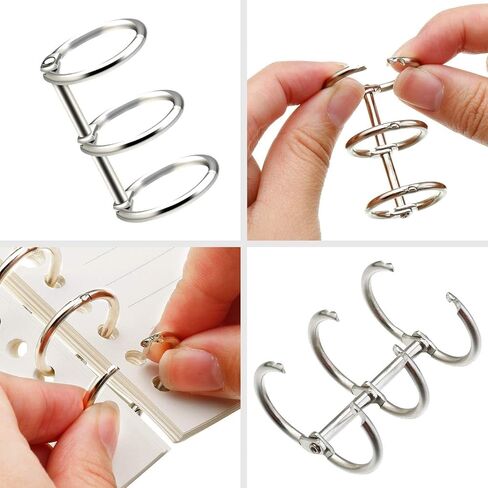 25PCS A6 Size Waterproof PVC Pouch Circular Knitting Needle Pouches Zipper Folders 2 Three-Ring Binders for Round Knitting Needles Bag, Cable Knitting Needles Storage, Knitting Needle Holder (Clear) in Kuwait