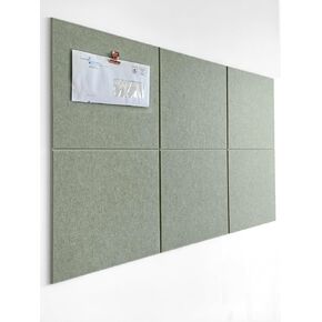 Cork Board Alternative - 11.8x11.8x0.35 بوصة 6 حزمة بلاط الجدران مع علامات تبويب لاصق قابلة للإزالة آمنة ، لوحة نشرة للمكتب للجدران - حكيم