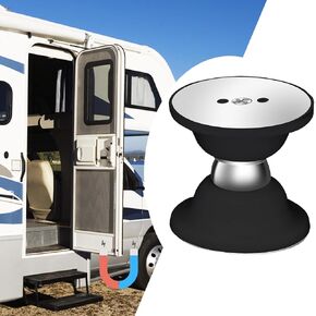 RV Door حامل مغناطيسي ، صيد الباب RV ، سدادة باب RV للباب الخارجي ، حامل باب العربة ، توقف باب RV (أسود ، 2 عبوة)