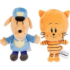 Dog Man Movie Plush - Dog Man and Lil Petey Plush 2 -Pack ، جمع كل ما يتأثر به Dogman من Jakks Pacific ، استنادًا إلى فيلم Dog Man ، للأطفال الذين تتراوح أعمارهم بين 4 سنوات وما فوق