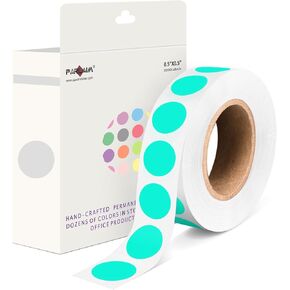 PARLAIM 1000 Pack 0.5 inch Diameter Round Dot Stickers, Silver Color-Code Circle Labels in Kuwait