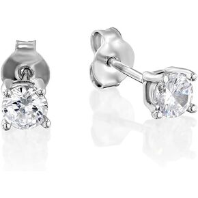Gold Filled Zircon Diamond Stud Earrings - Small CZ Post Earrings For Women - Size 4mm in Kuwait