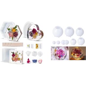 قوالب راتنج كرة الحزمة وقوالب راتنج الايبوكسي 8pcs