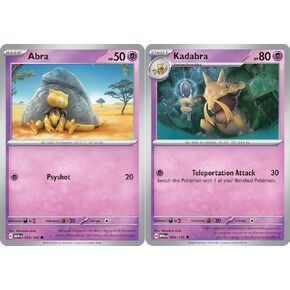 Kadabra 064/165 - Abra - Pokemon 151 - Evolution Card Lot