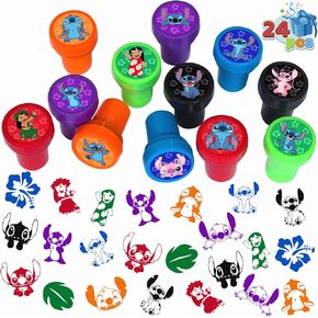 24 PCS Stitch تحت عنوان Stitch ، مستلزمات حفلات عيد ميلاد غرزة ، حقيبة حقيبة Goody لأغراض هدايا حفلة عيد ميلاد غرزة