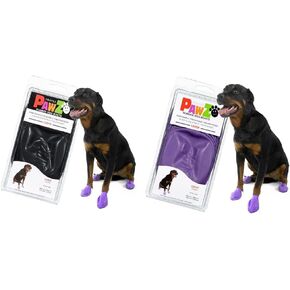 PawZ Dog Boots Large | 24 Booties Purple and Black
