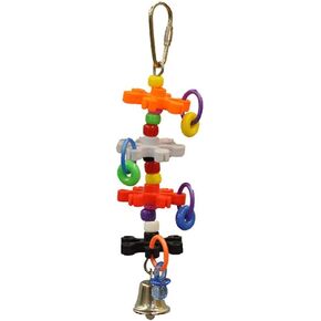 شركة Cage Happy Beaks Toy Tiny Rings Stars