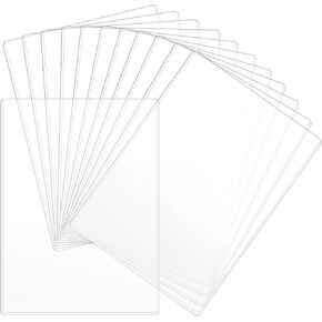 8 1/2 "× 11" حماة صفحات صلبة ، 12 جهاز كمبيوتر شخصي واضح للحرف القياسي حجم الحرف طباعة الحالة الصلبة PVC الأكمام الورقية البلاستيكية الغطاء للقائمة ، الصور ، المستند ، شهادة الميلاد