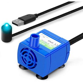 USB Pet Water Dispenser Pump, Submersible Motor for Stainless Steel Cat Water Fountain