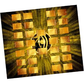 Eye of Horus ، Gold - for Yugioh Playmat by Mad Hand - متوافق مع Yu -Gi -OH ، TCG - مناطق ميدان القاعدة Master Two -Player ، حصيرة لعبة بطاقات كبيرة من لاعبين - Play Mat Art & Accessories