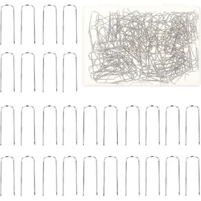 200pcs shiling u دبابيس الأزهار ، دبابيس u 0.9 بوصة للحرف اليدوية دبوس حظر مزدوج ل diy الخياطة المجوهرات صنع ديكور المنزل