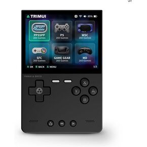 Brick Handheld Game Console ، Mini Game Player متوافق مع شاشة IPS عالية الدقة 3.2 بوصة ، وحدة التحكم في ألعاب الفيديو المحمولة (Black 64g)