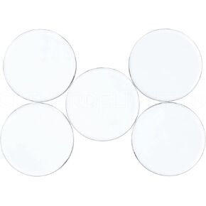 CleverDelights 30mm (1 3/16 ") بلاط زجاج مسطح دائري - 25 حزمة - بلاط زجاجي Craft