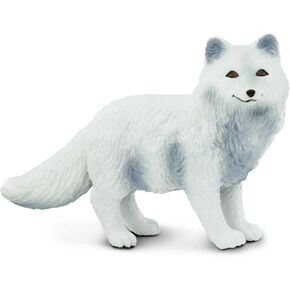 Safari Ltd. Arctic Fox تمثال - مفصل 3.25 بوصة الشكل البلاستيكي الشكل - لعبة تعليمية متعة لعبة الأولاد والبنات والأطفال الذين تتراوح أعمارهم بين 3+