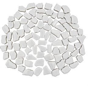0.68"-1.53" Irregular Ceramic Mosaic Tiles,500g/1.1lb Ceramic Mosaic Tiles for Crafts,Ceramics Mosaic Pieces for Home Decoration or DIY Crafts,Mosaic Making Supplies (Iridescent Pearl Sky Blue)